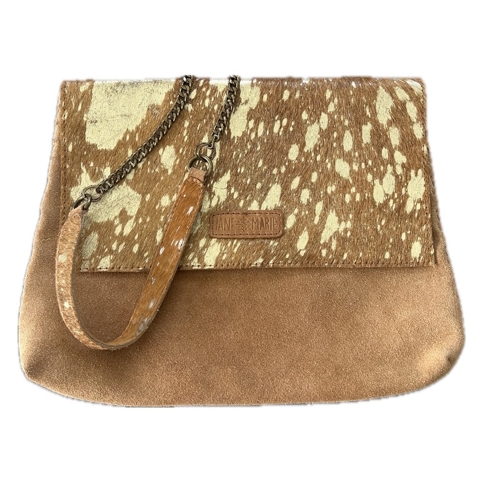 Jane Marie Cowhide Crossbody Bag